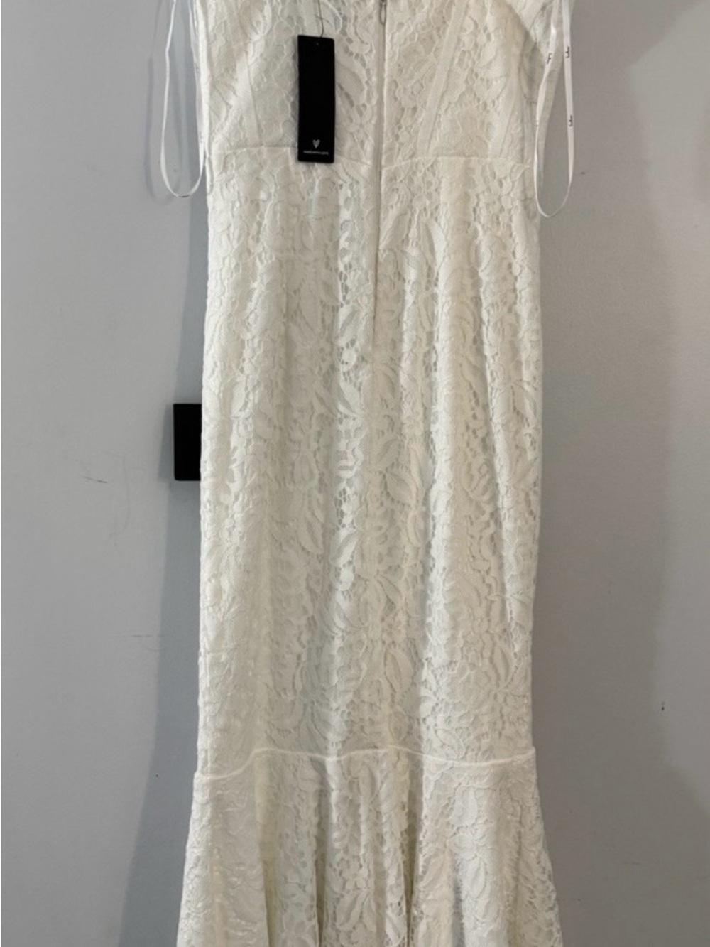 Lulu’s Found Your Love White Trumpet Lace Midi Dress NEW Medium - Picture 13 of 13